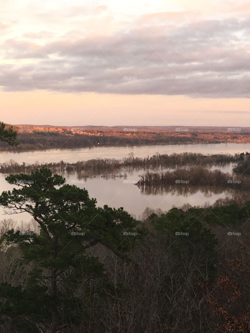 Flooding near Pinnacle Mountain in Little Rock