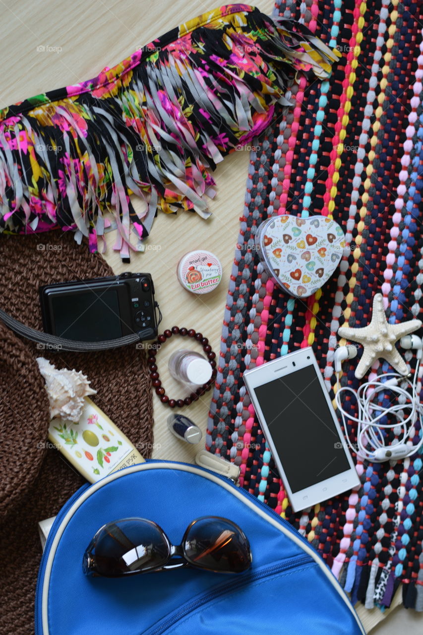 summer objects female accessories love travel