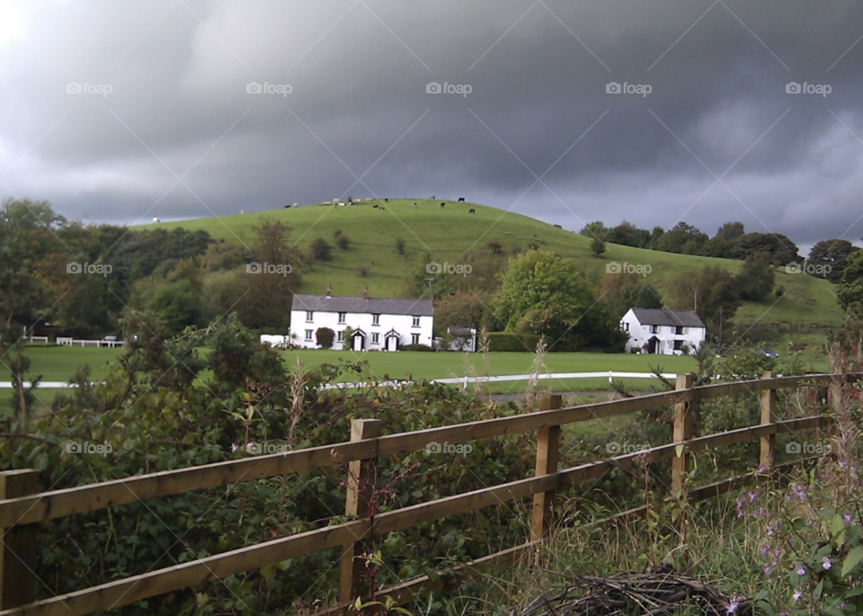 walk countryside peace storm clouds gathering by clarkie28
