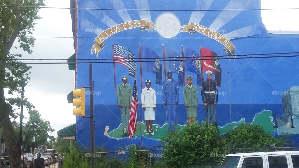 Mural recognizing our heroes