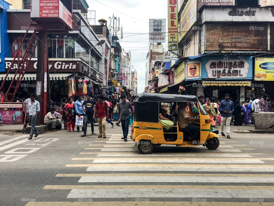 Busy Chennai street