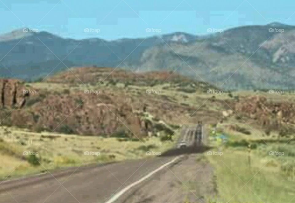 Beautiful scenery along U.S. Route 60 in New Mexico