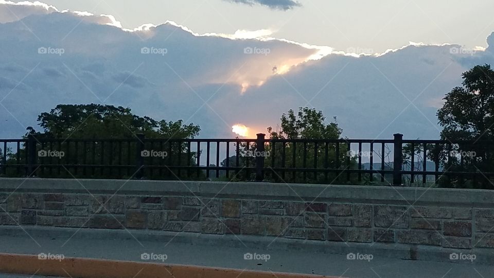 light shining through