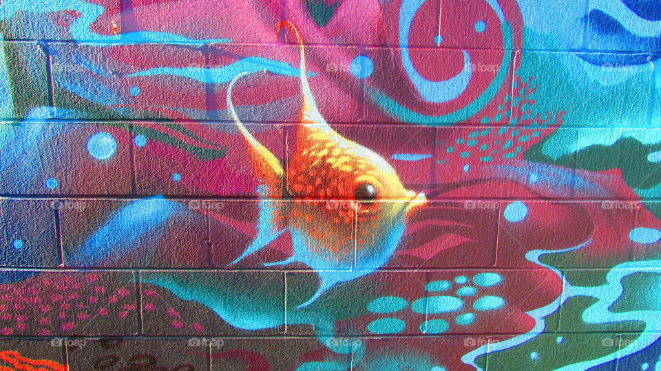 wall painting. in my neighborhood taking pictures