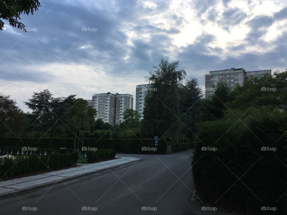 Beautiful clouds in Valby, Copenhagen 