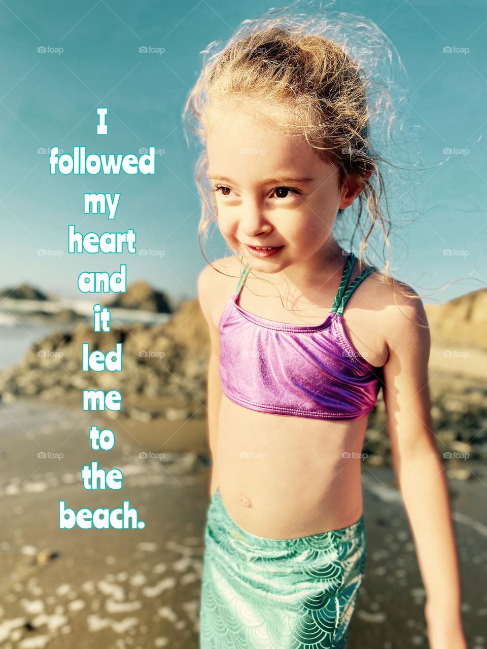 Childhood summertime memories always take me back to camping at the ocean. I remember the smell of the sea breeze as it washed across my face, the sand between my toes, and the warmth of the golden sun upon my skin. Where is your heart leading you?