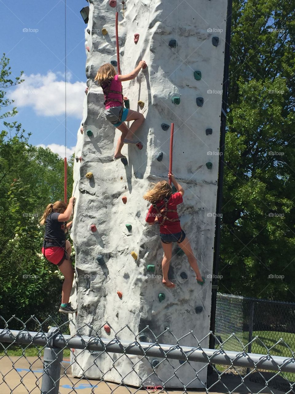 Climbing wall
