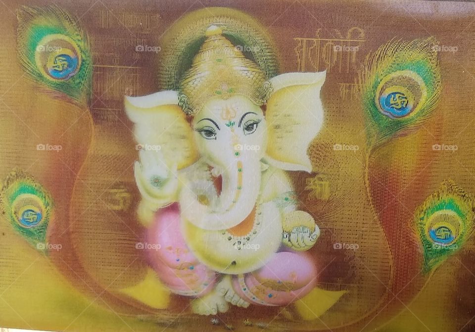 lord of God Shree Ganesh. nice and all work in fist time  puja and happy lafi