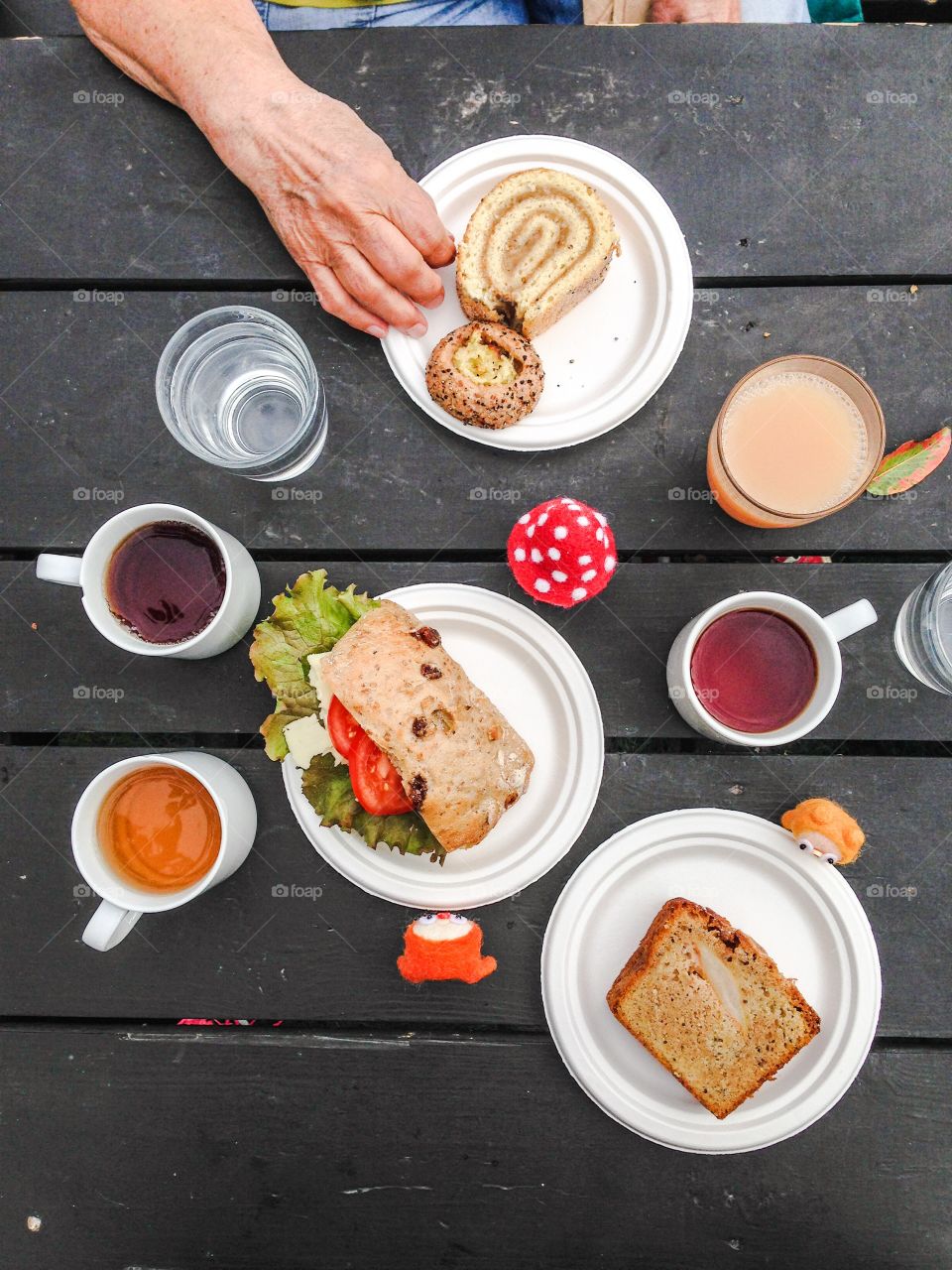 Healthy breakfast on table