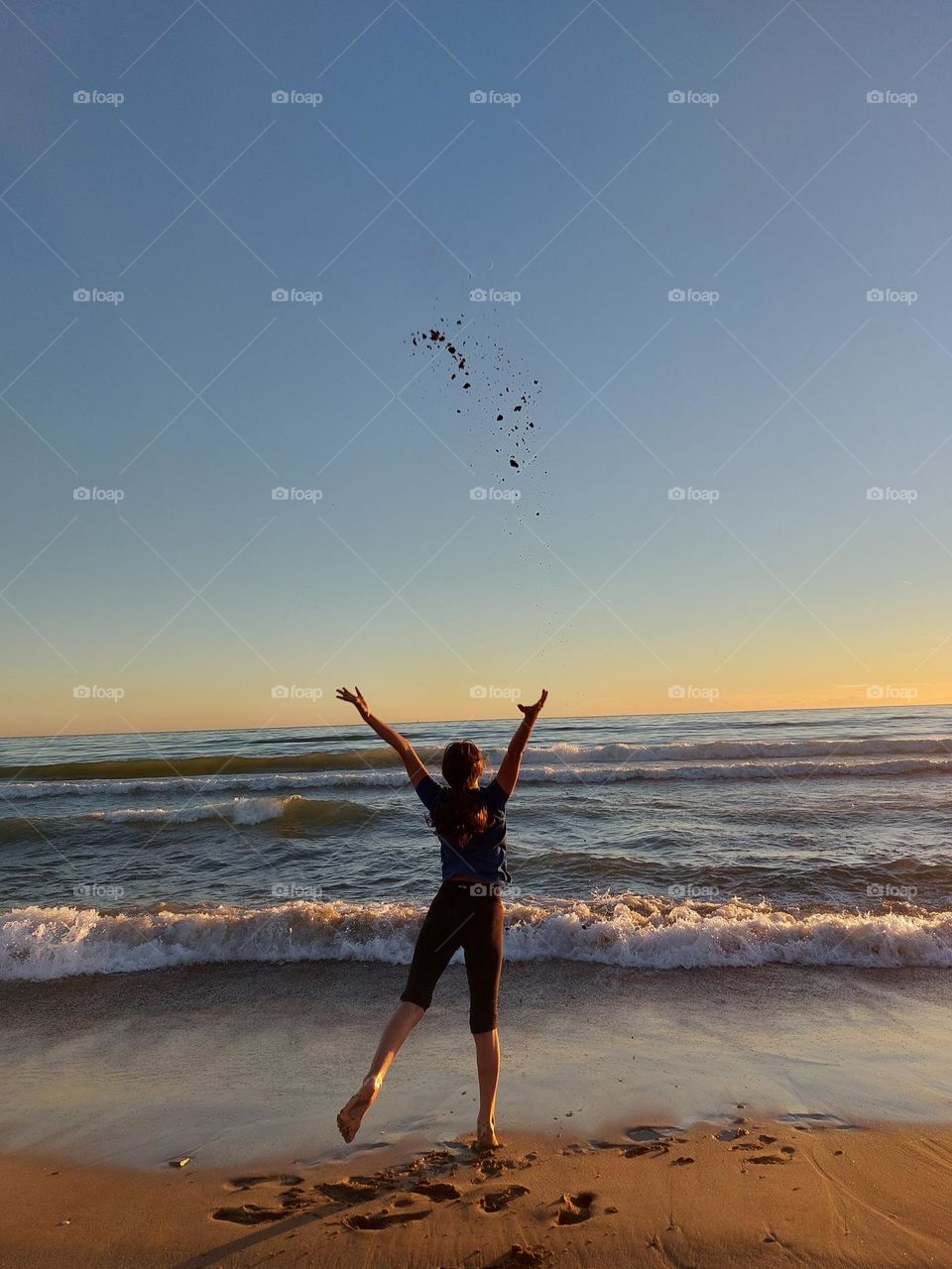 Girl in the beach