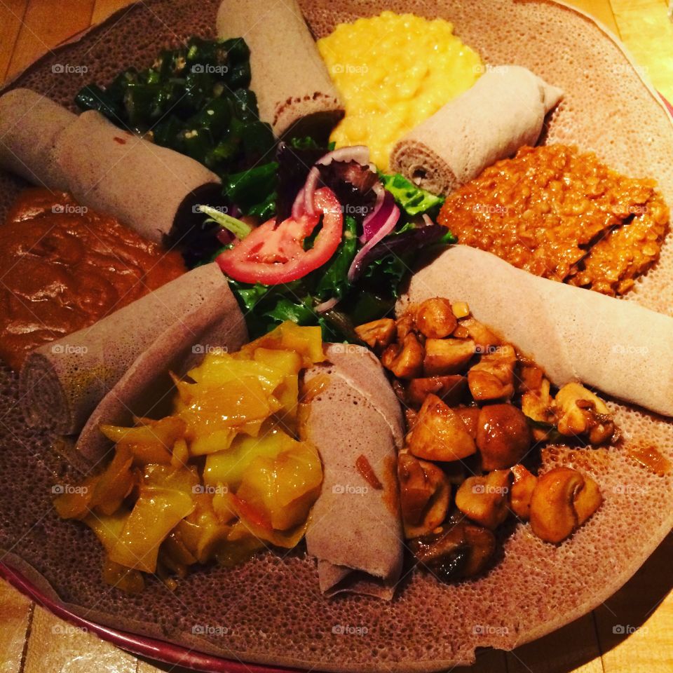 Injera Ethiopian food 