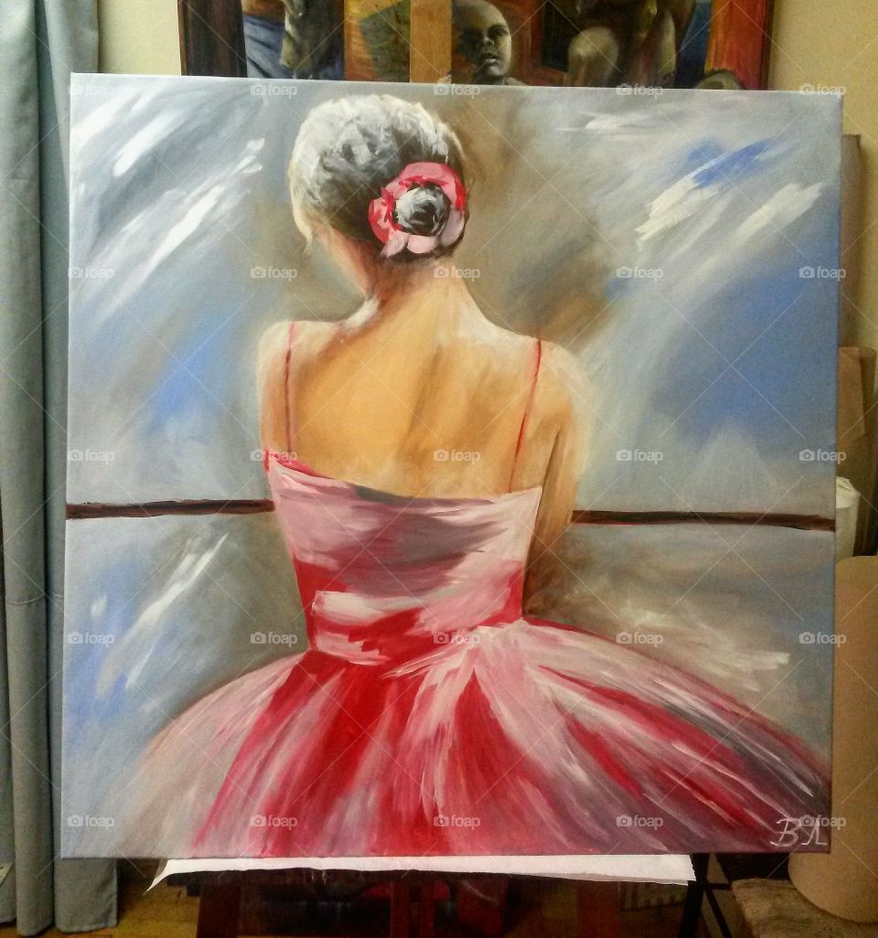 My painting-ballerina