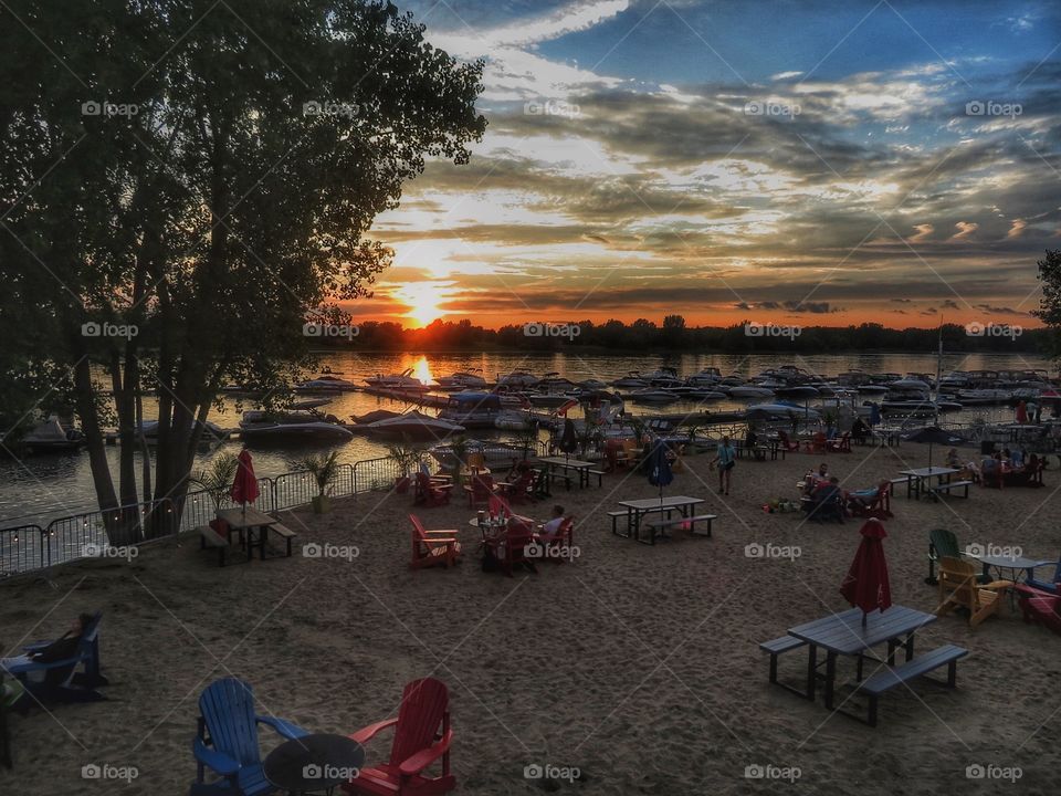 Boucherville Québec sunset