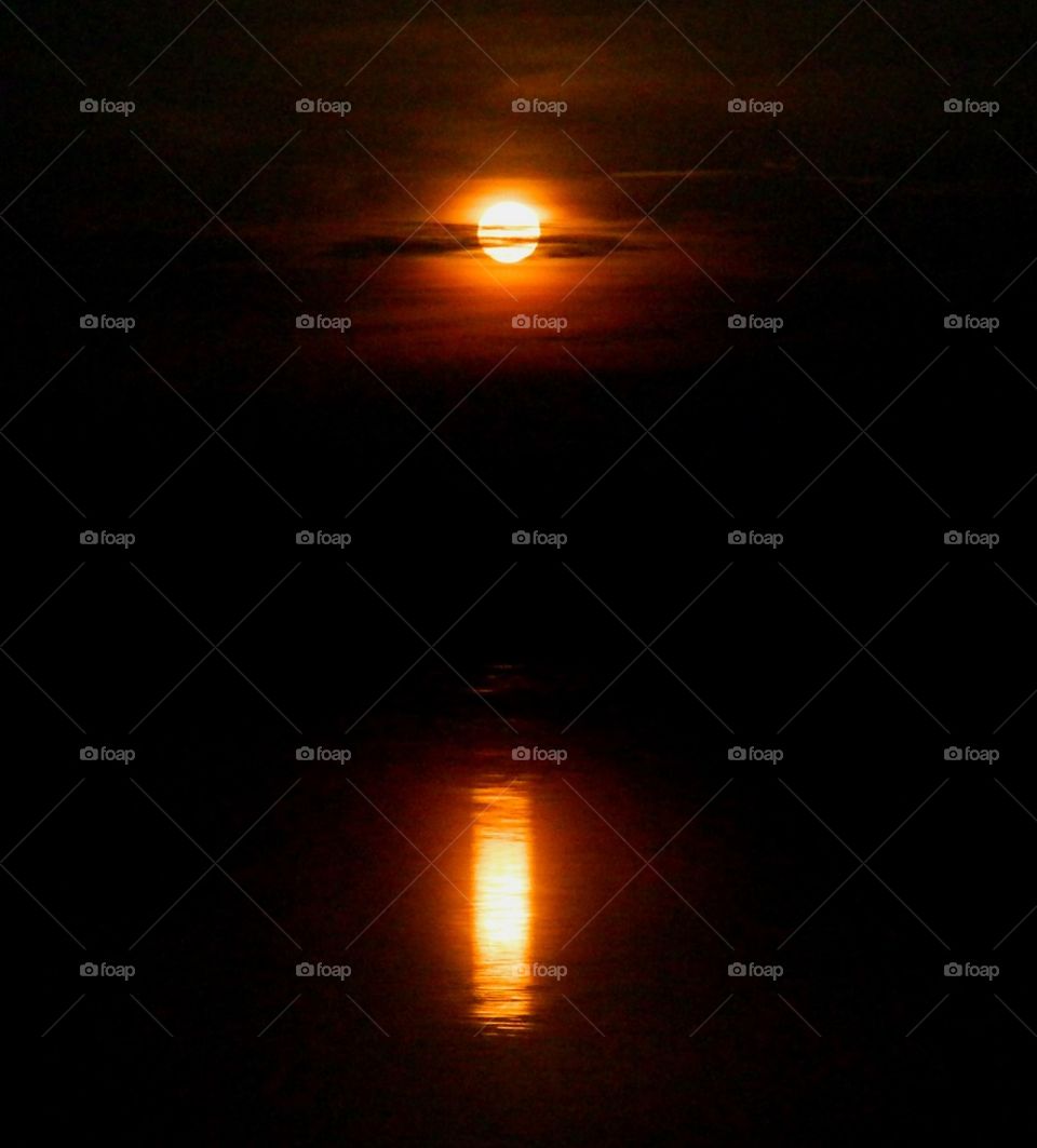 Moon Shot - Sun Reflection