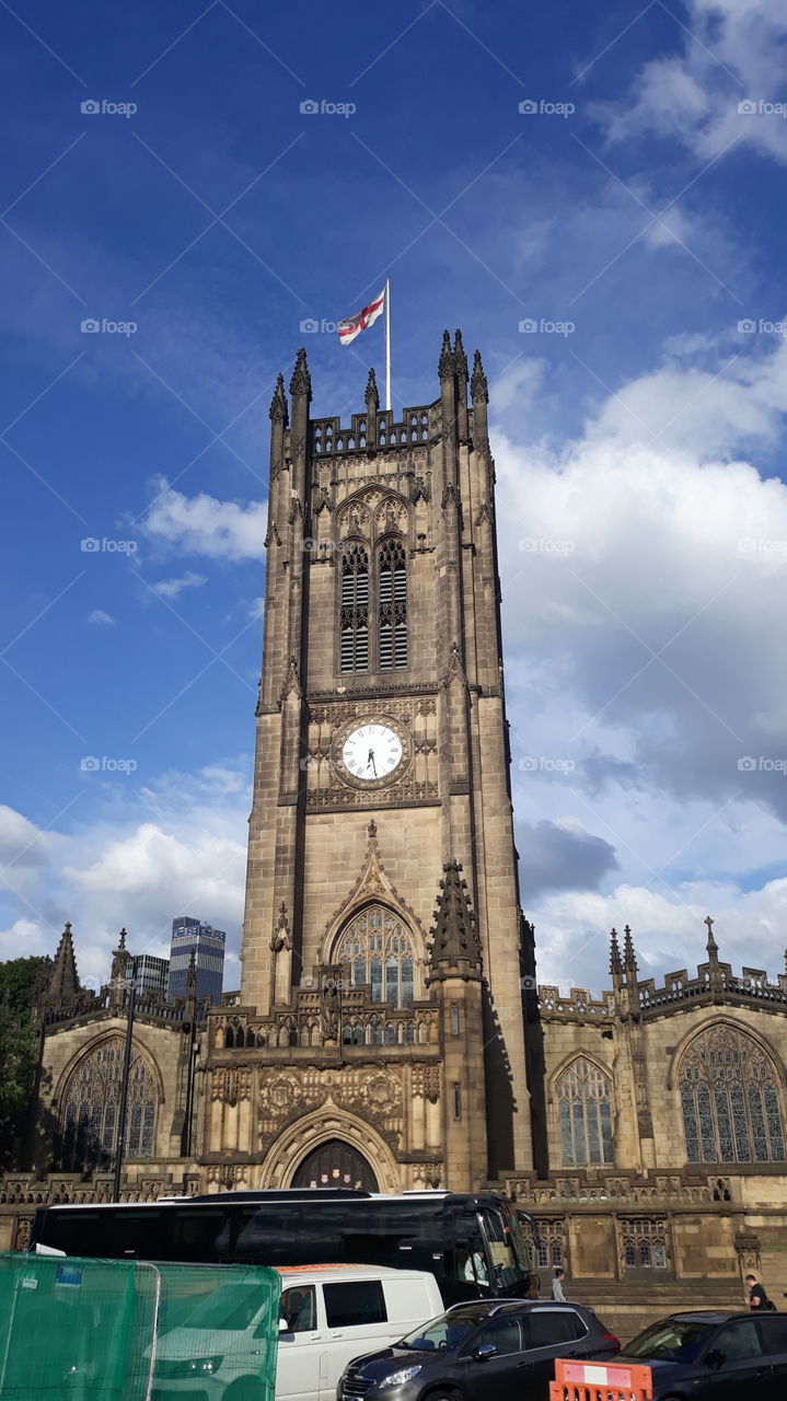 Busy day at Manchester's Cathedral