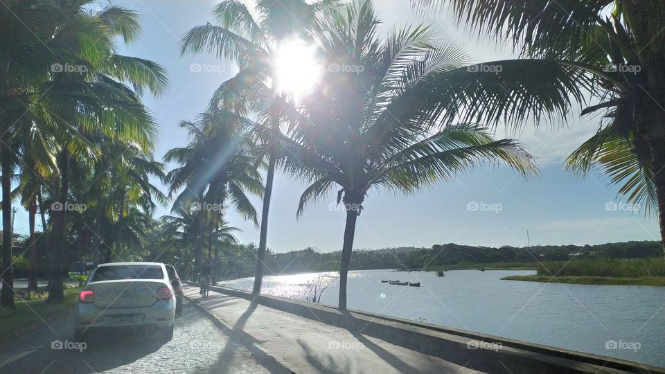 Beautiful river view from Praia do Forte