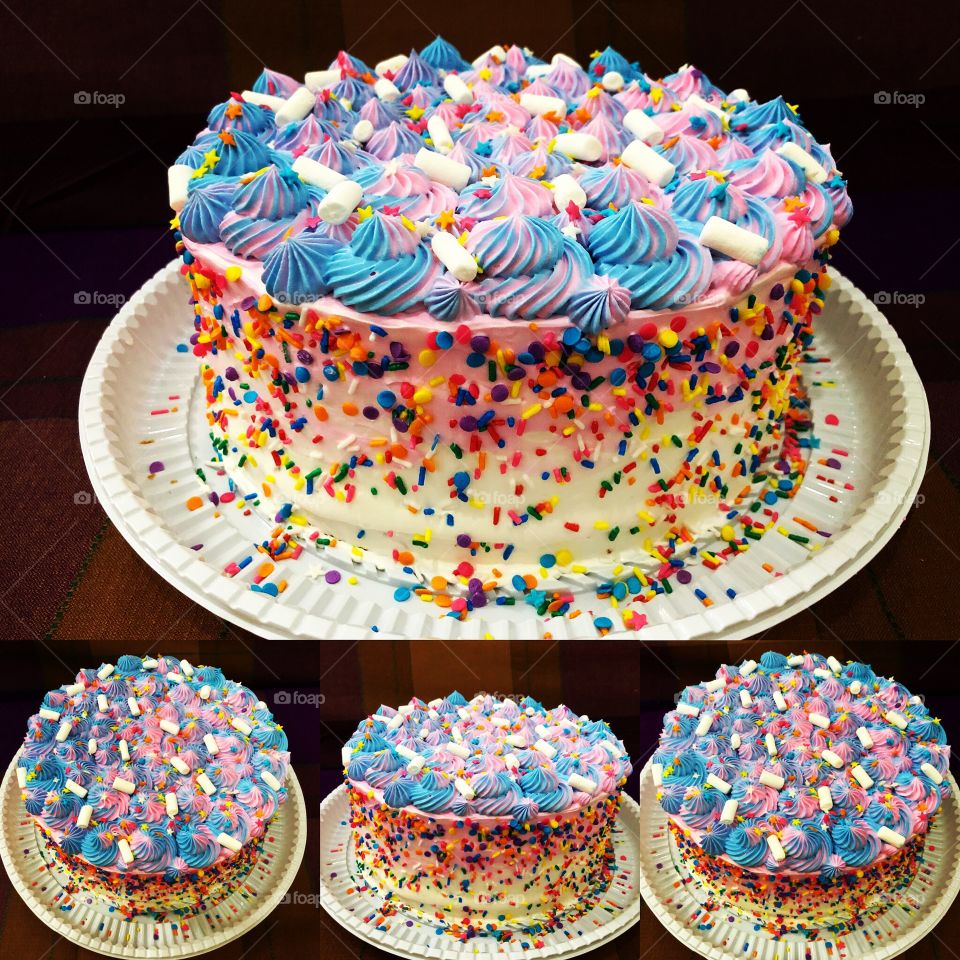 Cake design rainbow cake delicious yummy 🌈
