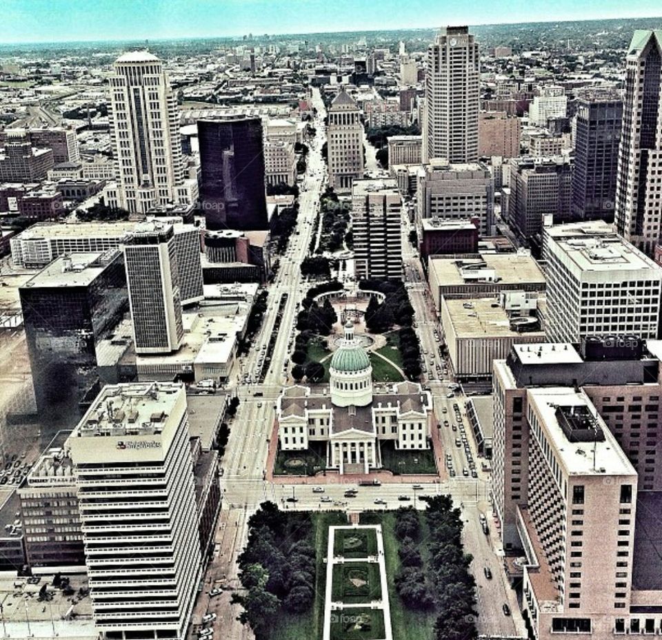 View of downtown St Louis