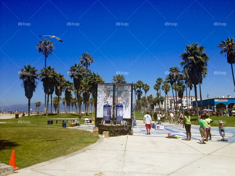 Famous Venice Beach in LA, California , USA Photo was taken on August 2012