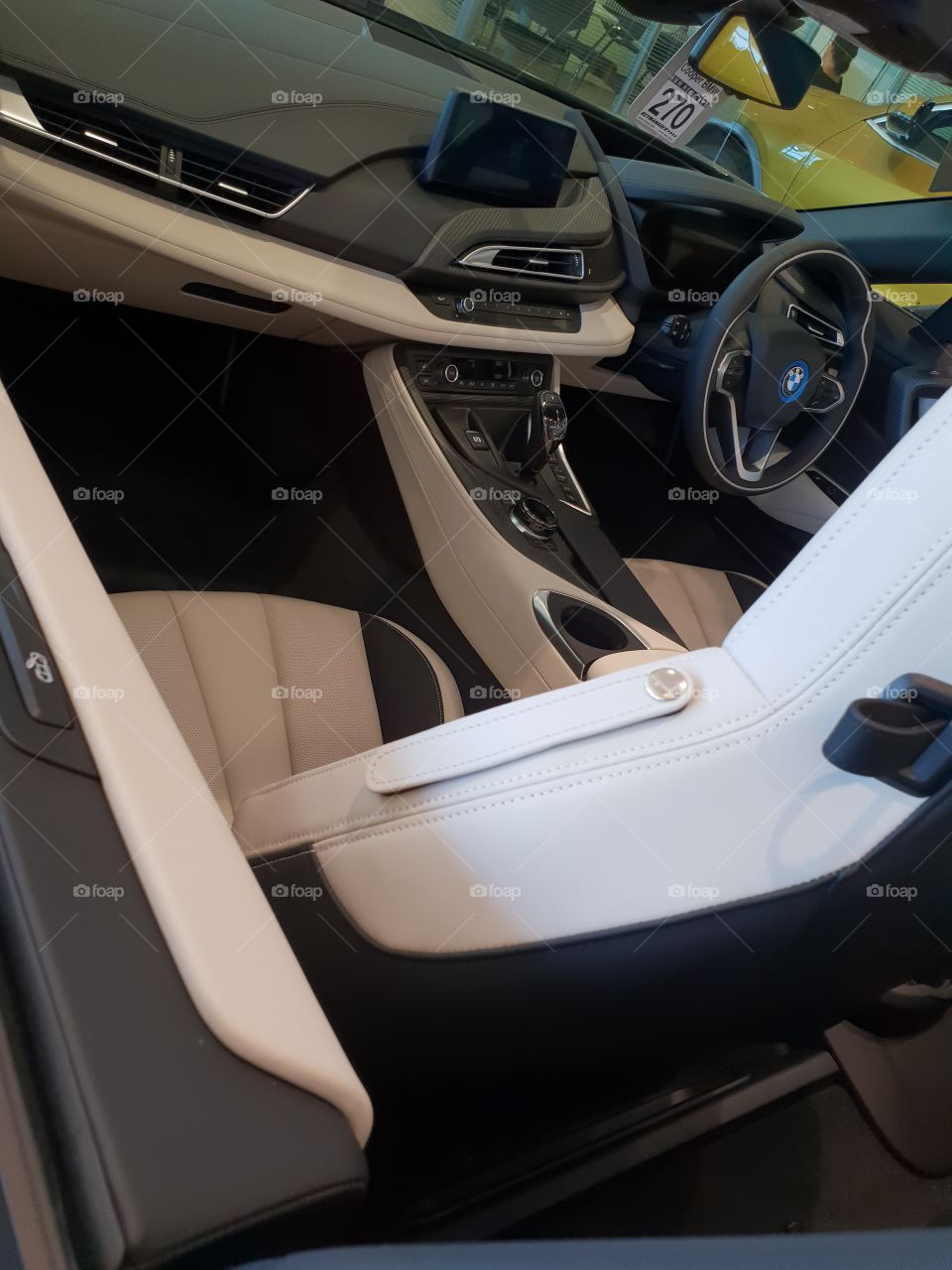 BMW i8 coupe car interior