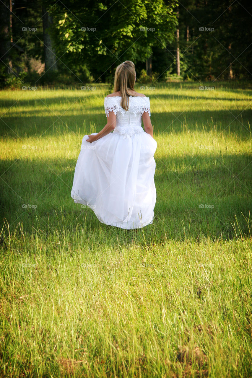 Bride in Field