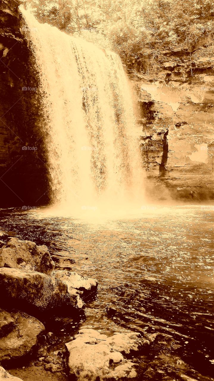 waterfall in Minnesota