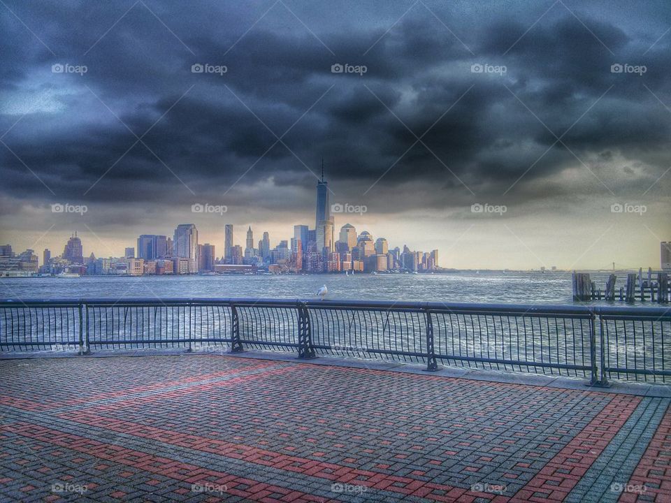 Storm Over Downtown Manhattan