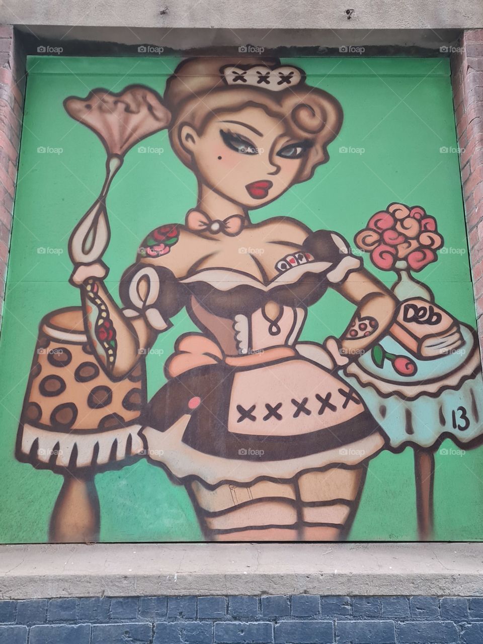 Wall art in Melbourne Australia CBD by Deb 3