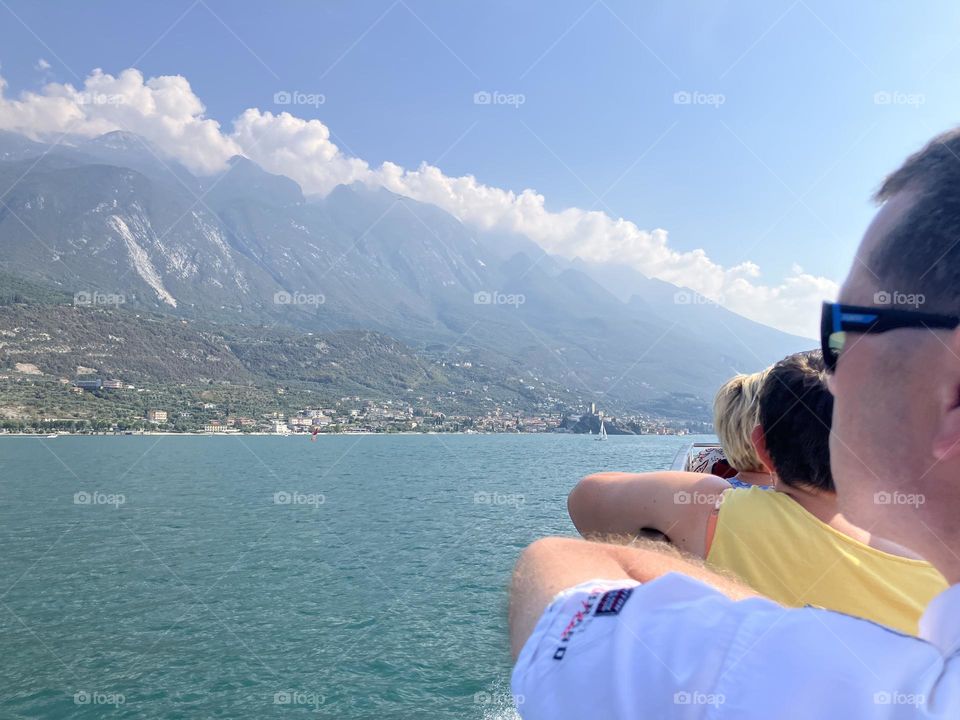 Mountains from a boat trip 