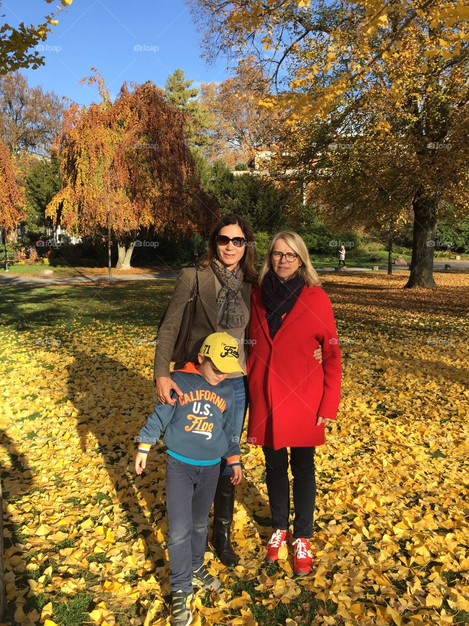 Enjoying a sunny autumn day