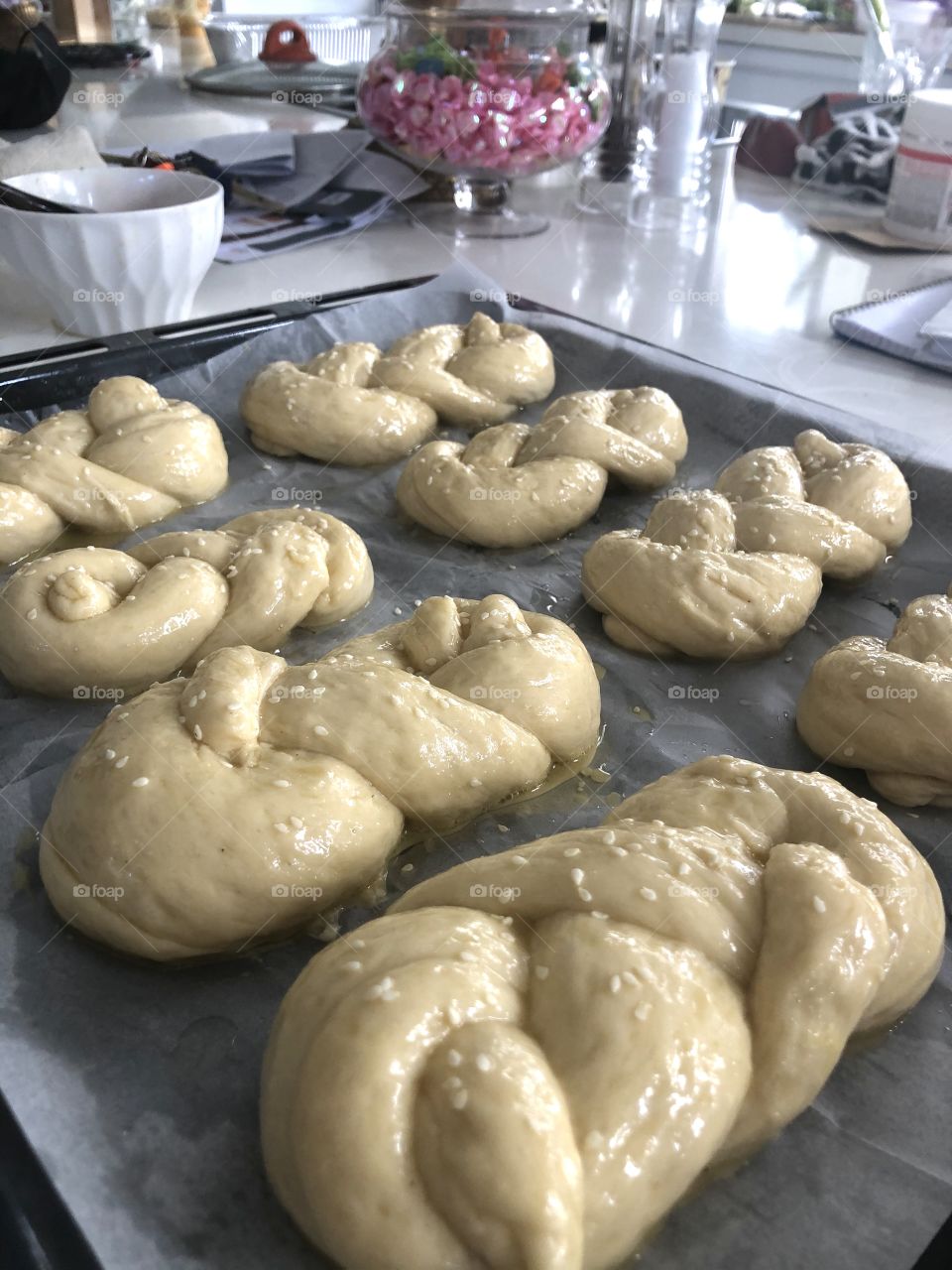 Home made hallah bread like braids ❤️