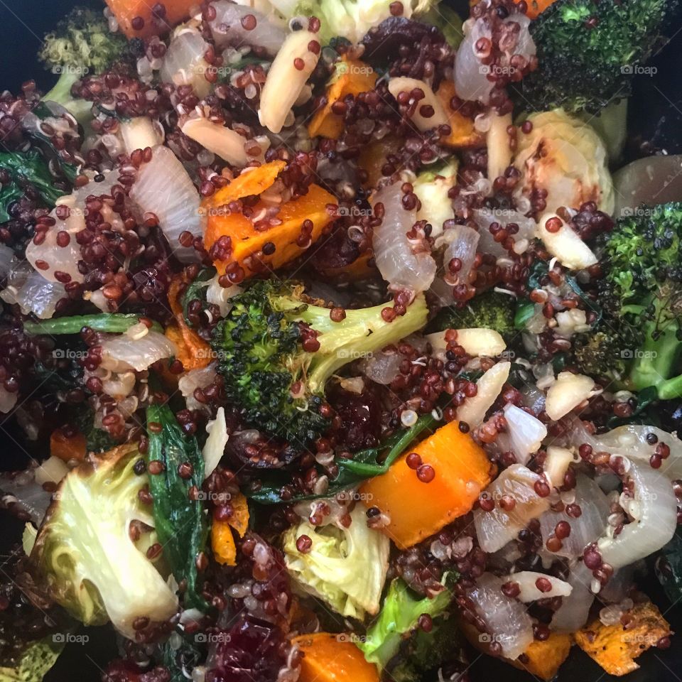 Vegetables and quinoa 