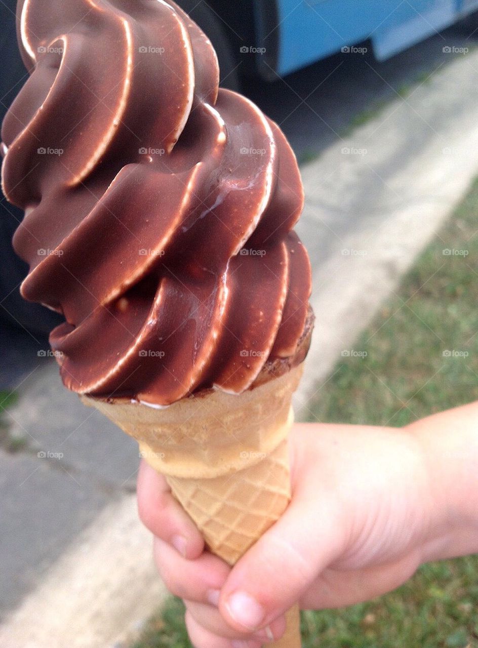 Chocolate Covered Ice Cream Cone