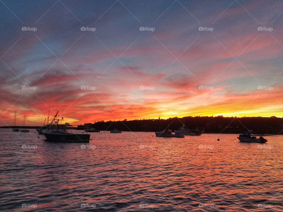 Sorrento Harbor Sunset