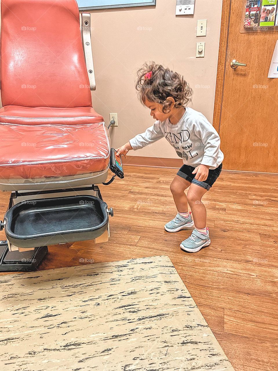 Curious Toddler At The Doctors Office, Doctors Office Visit, Curious Little Girl Explores Doctors Office 