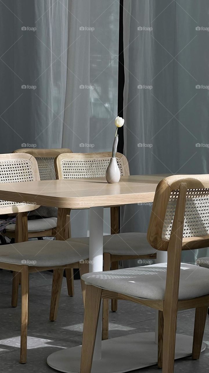 Table in Visit with Plates