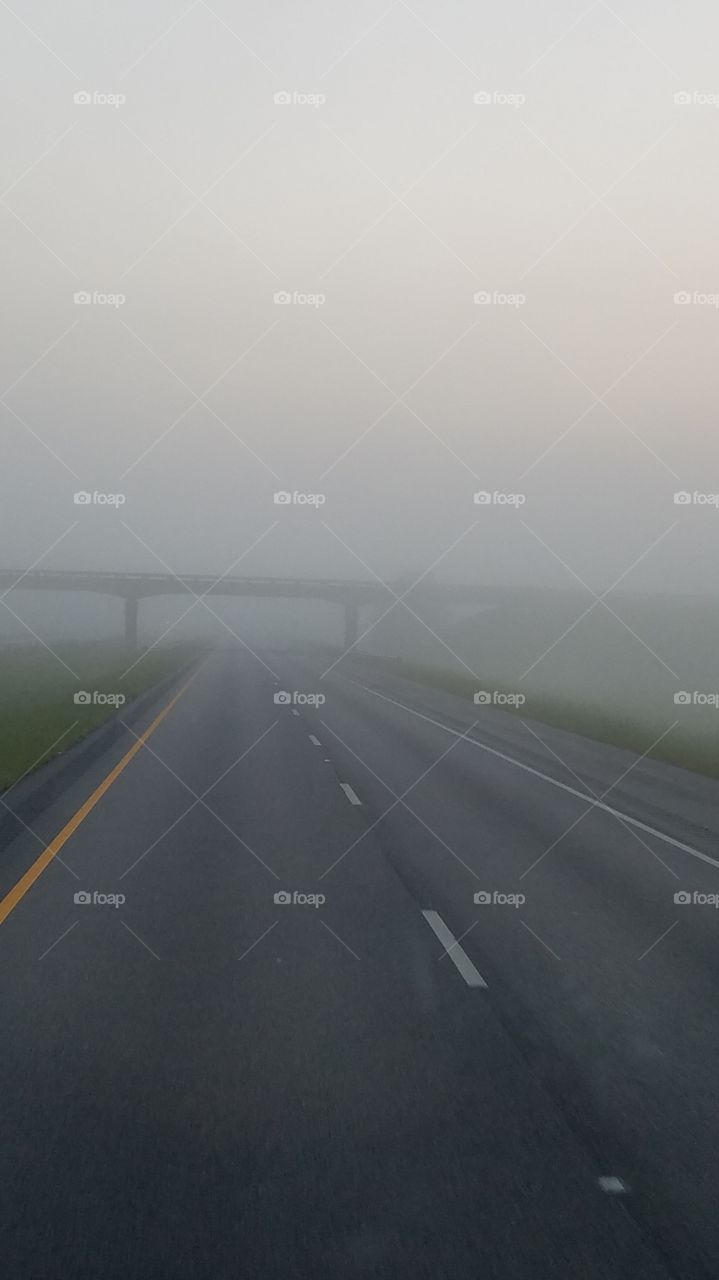 I hate driving in the fog. (I wasn't driving, you know)