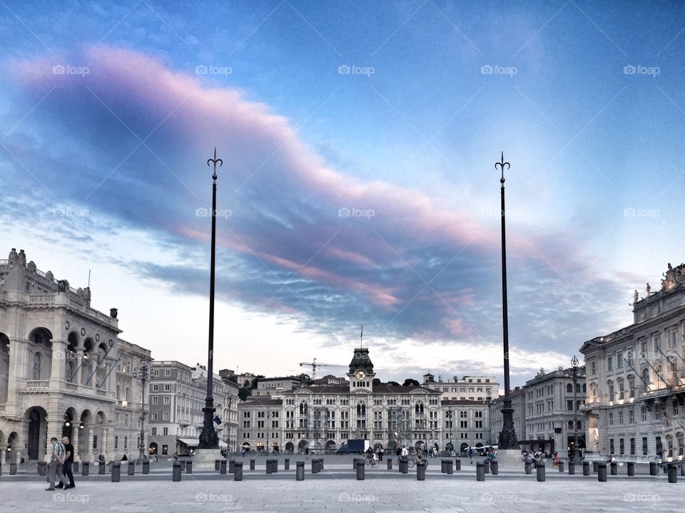 Pale sky above Trieste 