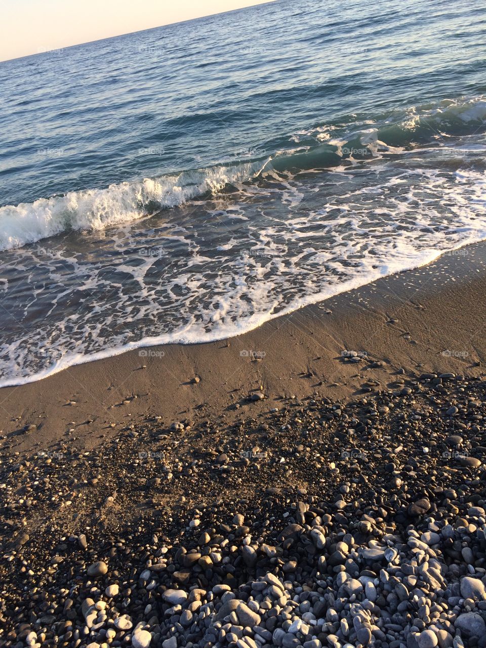 Sea in Ventimiglia, Italy