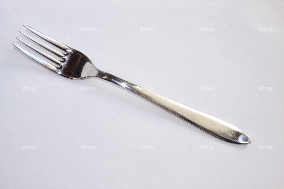 fork on a white background