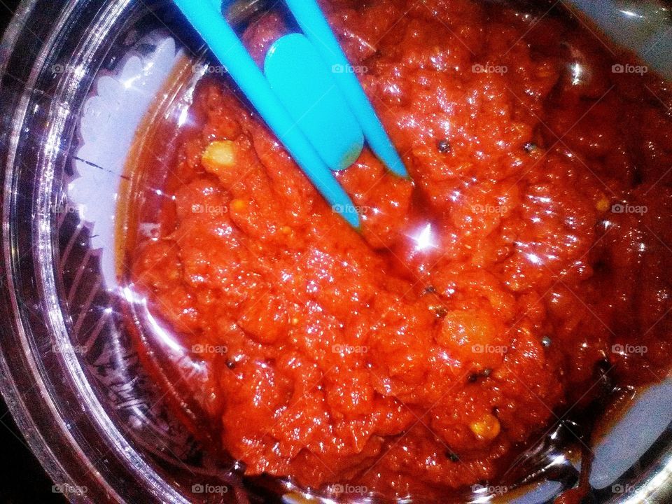 south indian tomato pickle spicy