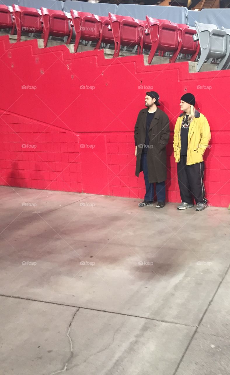 Jay and Silent Bob Cosplay. A perfect shot of two cosplayers at Phoenix Fan Fest 2014