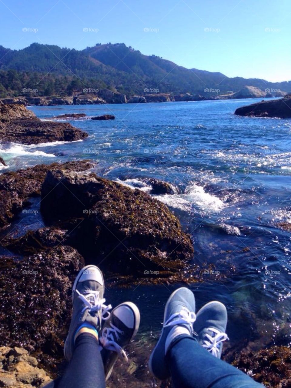 Relaxing by the shore 