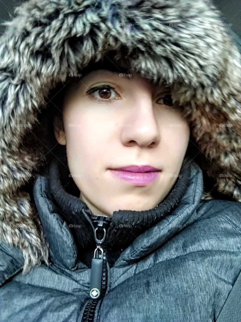 cold weather portrait