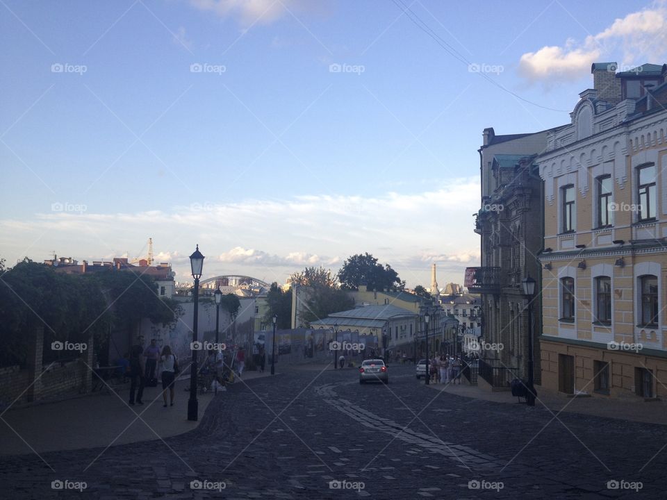 Andriyivskyy Descent in summer