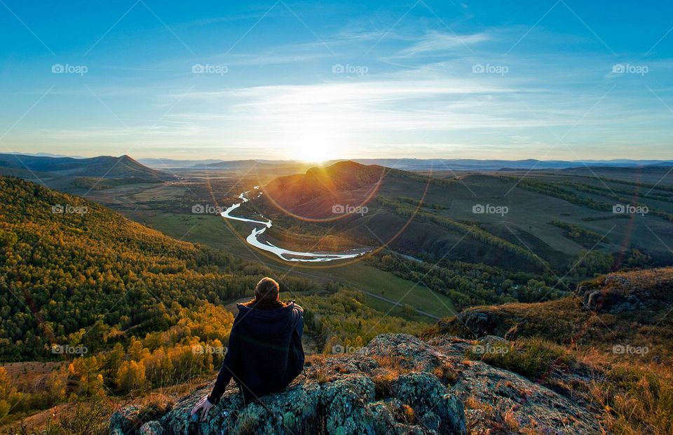 sunset in Siberia