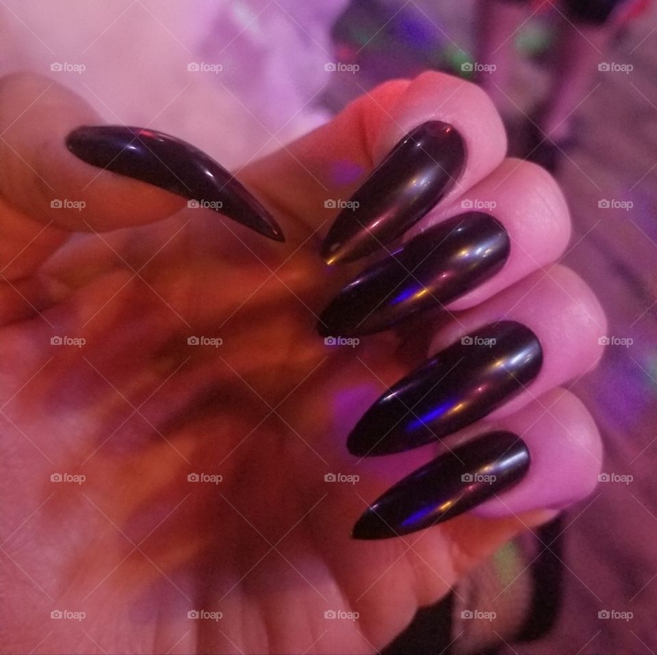 Halloween Vampire Nails 🖤