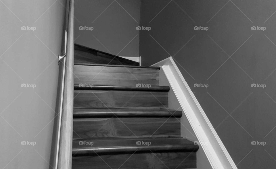 Black and white steps