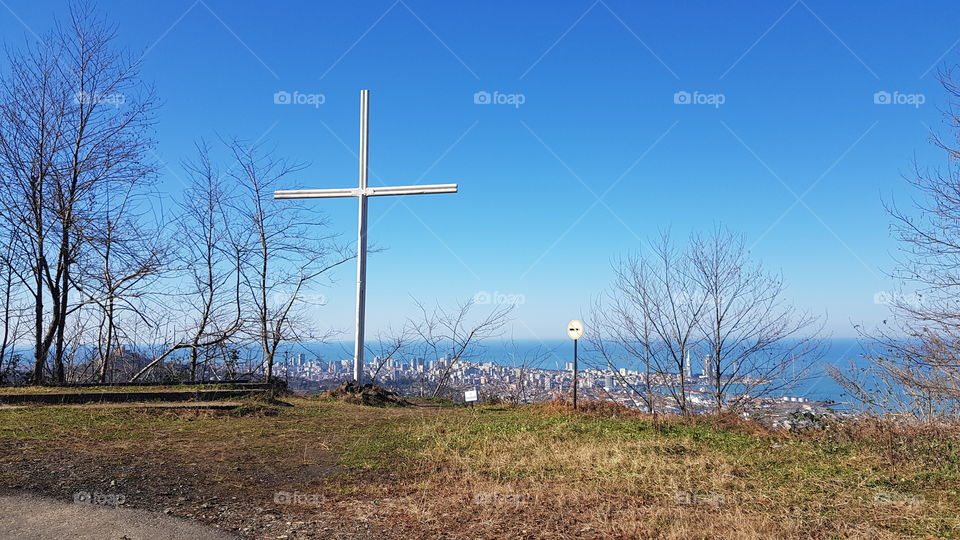 cross on the mountain