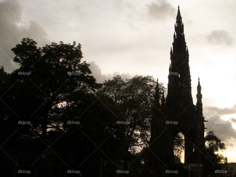 Edinburgh silhouette